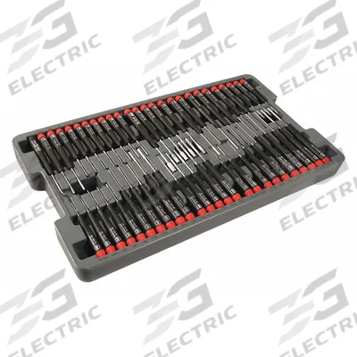 WIHA General Purpose Screwdriver Set: 21 or More Pieces, 51 Pieces, 6 in_5 1/2 in Overall Lg - Precision Screwdriver Sets
