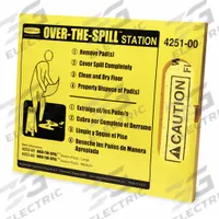 RUBBERMAID COMMERCIAL PRODUCTS Sorbent Pad: 42 1/4 oz Volume Absorbed Per Pad, Polypropylene, Yellow (MPN FG425100YEL). Key specifications — Brand: RUBBERMAID COMMERCIAL PRODUCTS; Perforated: Not Perforated; Material: Polypropylene; Printed Message: Caution Wet Floor.