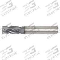 WIDIA HANITA Square End Mill: Carbide, TiAlN Coated, 4 Flute, 3 mm Mill Dia, 19 mm LOC, 63 mm OAL (MPN 40140300T019)