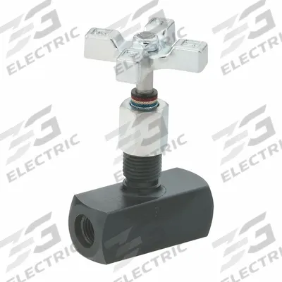 Parker Flow Control Valve: 3 gpm Max Flow Rate, #4 SAE O-Ring Boss, #4 SAE O-Ring Boss - Precision Needle Flow Control Valves