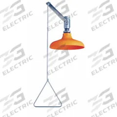 GUARDIAN EQUIPMENT Plumbed Shower: Ceiling Mnt, Plastic Sprayhead, Shroud, Galvanized Steel Pipe (MPN G1635). Key specifications — Brand: GUARDIAN EQUIPMENT; Activation: Pull Rod.