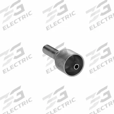 PARKER Hydraulic Crimp Fitting: Steel x Steel, Straight, -4 For Hose Dash Size - Parker Crimp Hydraulic Hose Fittings with Metric Connection