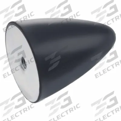 JW WINCO Vibration-Isolating Mount: Conical, Natural Rubber - Female x Non-Threaded Vibration-Isolating Mounts