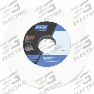 NORTON Straight Grinding Wheel: Type 1, 6" x 1/4" x 1 1/4", 38A80-KVBE - Grinding Wheels for Light-to-Moderate Grinding of Tool Steels