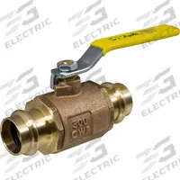 APOLLO Ball Valve: 1/2 in, Bronze, Press x Press, 300 psig Max. Pressure (CWP), Full Port, Two-Piece (MPN 77W14301A). Key specifications — Brand: APOLLO; Handle: Lever.