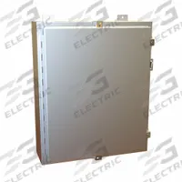HAMMOND Electrical Enclosure: Aluminum, 24 in x 20 in x 6 in, NEMA 12/13/4/4X, w/Panel, Solid Cover (MPN 1418N4ALE6). Key specifications — Closure Method: Clamps; Brand: HAMMOND; Knockouts: Not Included.