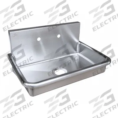 JUST MANUFACTURING Hospital Sink: 1 Stations, 13 1/2 in Overall Ht, 30 in Overall Lg - One-Station Hospital Sinks without Faucets
