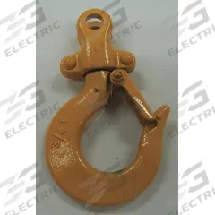 HARRINGTON Top Hook Assembly: Lever Chain Hoists, 1,500 lb Compatible Load Capacity, L5LB (MPN L5BU0081001). Key specifications — Compatible Hoist Type: Lever Chain Hoists; Product Type: Top Hook Assembly; Compatible Series: L5LB; Manufacturer Part Number: L5BU0081001; Included Components: Safety Latch.