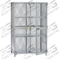 LITTLE GIANT Bulk Storage Locker: 49 in x 27 in x 78 in, 2 Adj Shelves, Legs, Gray, Gray, Shelves (MPN SL2-A-2448). Key specifications — Brand: LITTLE GIANT; Body Panel Type: Ventilated; Base Type: Legs; Cabinet Color: Gray; Frame Assembled: Assembled.