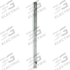 ECONOCO Single Slotted Standard: Single, 1 in Slot Spacing, 1/2 in Slot Lg, Zinc-Plated, 17 ga Gauge (MPN SS10/36). Key specifications — Product Type: Slotted Standard; Color: Silver; For Display Type: Surface Mount Slotted Standards; Material: Steel; Duty Rating: Heavy Duty; Brand: ECONOCO; Finish: Zinc-Plated; Includes: Countersunk Mounting Screws.