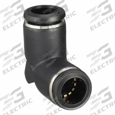 AIGNEP USA Push-Fit Adapter Fitting: 12 mm OD x 12 mm OD Size - Nylon & Nickel-Plated Brass Tube Fittings