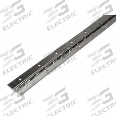 MONROE PMP Piano Hinge: Steel, 72 in Leaf Ht, 1 1/2 in Leaf Wd - Full Surface-Mount Piano Hinges