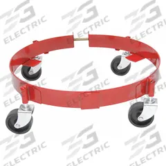 LINCOLN Drum Dolly: 120 lb Load Capacity, For 16 gal Container Capacity, Round, (4) Swivel, Rubber (MPN 84192). Key specifications — attr1187953: (4) Swivel; attr1187958: 16 gal; attr1187960: Round; attr1187991: LINCOLN.