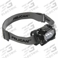Safety-Rated Headlamp: 33 lm, 20 hr Run Time at Max. Brightness, 35 m Max Beam, 2 Light Outputs (MPN 2745C). Key specifications — Brand: PELICAN; Battery Requirements - Broad: Includes 3 AAA.
