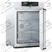 MEMMERT Universal Oven: Forced Air, 9 cu ft Capacity, 300°C Max Temp, 3,400 W Watt, +/-1.8°C, Oven (MPN UF 260 230V). Key specifications — Voltage: 230V AC; Brand: MEMMERT; Temperature Accuracy Tolerance: +/-0.1°C up to 99.9°C, +/-0.5°C @ 100°C+; Temperature Uniformity: +/-1.8°C.