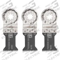 FEIN Oscillating Tool Blade: 1 1/8 in Blade Wd, 3 13/16 in Overall Lg, Precision Cutting, 3 PK (MPN 63502126270). Key specifications — attr1097473: Drywall; attr1097476: FEIN; attr1097456: Precision Cutting.