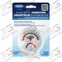 BestAir Humidistat Humidity Monitor - Hygrometer: Onboard Control, 394WU5, HG050-PDQ-4. Key specifications — Compatible Grainger Part Number: 394WU5; Compatible Manufacturer Model Number: HG050-PDQ-4; Product Type: Onboard Control; Brand: BESTAIR.