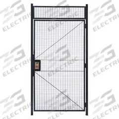 WIRECRAFTERS Hinged Door: 12 1/2 ft H x 3 3/8 ft W x 2 in D, Gray, Powder-Coated (MPN HD3712RW). Key specifications — attr1283297: Powder-Coated; attr1283316: Steel; attr1283323: Right; attr1283313: Yes; attr1283333: WIRECRAFTERS.