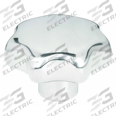 KIPP Hand Knob: 7 Point, Stainless Steel, 1/4"-20 Thread, 12 mm Thread Lg - Corrosion-Resistant 7-Arm Knobs with Threaded Hole