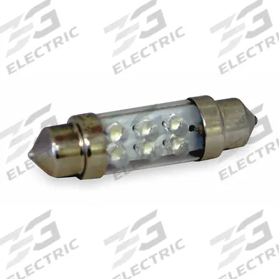 APPROVED VENDOR Compact LED Bulb: LED, Festoon, T3-1/4, 12V DC, 0.24 W Watt - Festoon Base Miniature Lamps