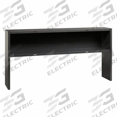 HIRSH Desk Hutch: Black, 0 Drawers, 71 in Overall Wd, 36 in Overall Ht - Hutches
