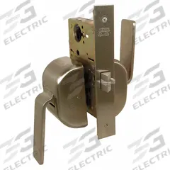LIFE SAVER Door Lockset: Privacy Paddle Locksets, Stainless Steel, ADA Compliant (MPN 5PDLJ/32D)