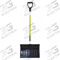 APPROVED VENDOR Snow Shovel: Polycarbonate, 13 1/2 in Blade Lg, 18 in Blade Wd, 0.15 in Gauge (MPN 96849GRA). Key specifications — Brand: APPROVED VENDOR; Handle Grip: D Grip.