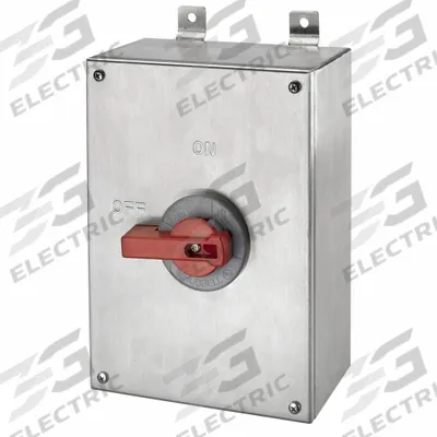 HUBBELL Enclosed Disconnect Switch: Non-Fusible, 100 A, Three Phase, 600V AC - Non-Fusible Disconnect Switches