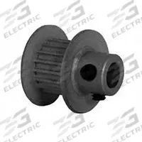 DAYTON Timing Pulley: Modified Curvilinear, Fixed, For GT Timing Belt Section, For 6 mm Belt Wd (MPN 18-2P06M6FA5). Key specifications — Brand: DAYTON; Finish: Clear Anodized; For Belt Series: Powerhouse®.