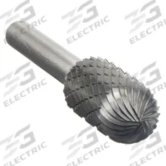 WIDIA Carbide Bur: Ball-Nosed Cylinder, SC-3, Double Cut, 3/8" x 3/4" Head, 1/4" Shank (MPN M41296). Key specifications — Trade Number: SC-3; Brand: WIDIA METAL REMOVAL.