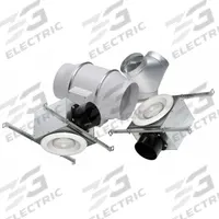 In-Line Duct Fan: 293 cfm Max., 6 in Duct, 65 W, 120V AC, 1 Ph, IP44, Thermoplastic (MPN KIT-TD150H). Key specifications — Includes: (2) Halogen Light Grilles; Brand: SOLER & PALAU; Speed Controllable: Yes; High-Efficiency Motor: No; Housing Material: Thermoplastic; Nameplate Voltage: 120V AC; Number of Speeds: 1; Airflow @ 0.000 in SP - Range: 250 to 499 cfm.