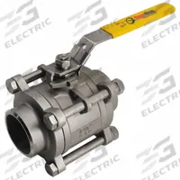 APPROVED VENDOR Manual Two-Way Ball Valve: 1/2 in, 316 Stainless Steel, Straight Valve Body, RPTFE (MPN 06Q031B04012). Key specifications — Brand: APPROVED VENDOR; Handle: Locking Lever.