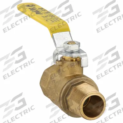 APPROVED VENDOR Manual Two-Way Ball Valve: 3/4 in, Brass, Straight, MIP x FIP - Brass Ball Valves