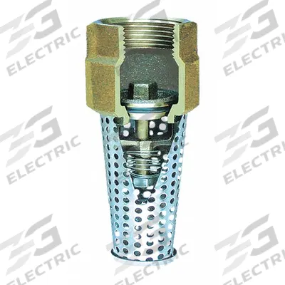 SIMMONS Foot Valve: Spring, Silicon Bronze, Inline, 1 1/2 in Pipe Size, FNPT, Pumps - Foot Valves