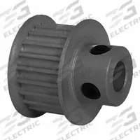 DAYTON Timing Pulley: Modified Curvilinear, Fixed, For GT Timing Belt Section, For 9 mm Belt Wd (MPN 21-3P09M6FA6). Key specifications — Brand: DAYTON; Finish: Clear Anodized; For Belt Series: Powerhouse®.