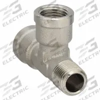 LEGRIS Metal Pipe Tee: Tee, 1/8 in x 1/8 in x 1/8 in, Nickel-Plated Brass, 870 psi, 1 35/64 in Lg (MPN 0917 00 10). Key specifications — Brand: LEGRIS; Maximum Operating Pressure: 870 psi.
