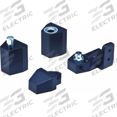 KABA ILCO Pivot Hinge: Aluminum, 2 5/16 in Leaf Ht - Half Surface-Mount Pivot Hinges