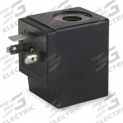 ARO Solenoid Coil: Universal, DIN 43650 Form A, 30 mm Coil Size, 120V AC, Plug-In, F (MPN 119690-33). Key specifications — attr1078676: ARO; attr1078675: 119690-33; attr1078680: Universal; attr1078681: Plug-In; attr1078682: DIN 43650 Form A; attr1078689: Leads Not Included; attr1078690: Indicator Light Not Included; attr1078703: 120V AC.