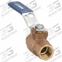 NIBCO Manual Two-Way Ball Valve: 1/2 in, Bronze, Straight, FNPT x FNPT, 600 psi Max. Pressure (CWP) (MPN T5857066-1/2). Key specifications — Brand: NIBCO; Handle: Lever.