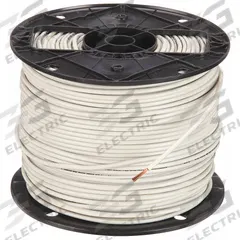 Building Wire: Copper, 12 AWG, 1 Conductors, Stranded, White, 500 ft Lg, THHN (MPN 22965801). Key specifications — Voltage: 600 V; Brand: SOUTHWIRE.