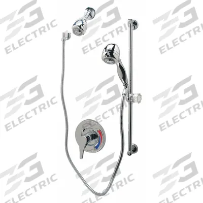 ZURN Shower Faucet: Temp Gard III Z7300, 2.5 gpm Fixed Showerhead Flow Rate - Shower Faucets with Fixed & Handheld Showerheads