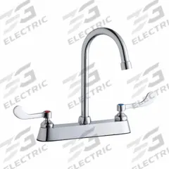 ELKAY Handle-Operated Faucet: Elkay®, Brass, Centerset, Deck, 3 Mounting Holes, 1.5 gpm Flow Rate (MPN LK810GN05T4). Key specifications — Series: Elkay®; Brand: ELKAY.