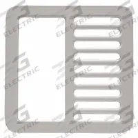 ZURN Strainer: Cast Iron, 7 3/4 in Overall Wd, 1 1/4 in Overall Ht, Enamel, Drop-In (MPN P1910-2-GRATE). Key specifications — Brand: ZURN; Finish: Enamel; Color: Gray; Material: Cast Iron; Connection Type: Drop-In; Grate Surface Style: Slotted; Product Type: Strainer.