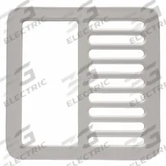 ZURN Strainer: Cast Iron, 7 3/4 in Overall Wd, 1 1/4 in Overall Ht, Enamel, Drop-In (MPN P1910-2-GRATE). Key specifications — Brand: ZURN; Finish: Enamel; Color: Gray; Material: Cast Iron; Connection Type: Drop-In; Grate Surface Style: Slotted; Product Type: Strainer.