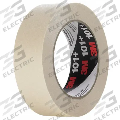 3M Masking Tape: 101+, Tan, 1 3/8 in Roll Wd, 60 yd Overall Roll Lg, 5.1 mil Thick - General Purpose Masking Tape