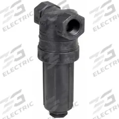 BANJO Inline Strainer: Polypropylene, 1 1/2 in, NPT, Mesh, 0.0117 in Screen Size, 11 1/2 in Ht, EPDM (MPN LST150-50). Key specifications — Screen Material: 316 Stainless Steel; Bowl Color: Black; Material: Polypropylene; Brand: BANJO; Seal Material: EPDM; Color: Blue.