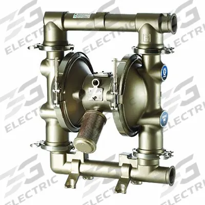 GRACO Food Grade AODD Pump: Stainless Steel, 2 1/2 in, Tri-Clamp, 160 gpm - FDA-Compliant AODD Pumps