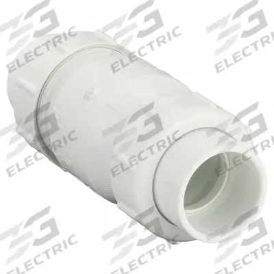 Dayton True Union Swing Waste Water Check Valve: Inline Valve Body, 1 1/2 in Pipe Size - PVC Inline Swing Check Valves