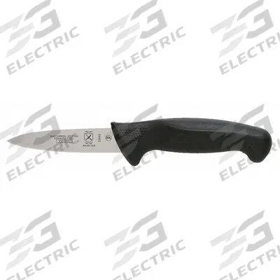 MERCER CUTLERY Paring Knife: Sharp Edge, 3 1/2 in Overall Lg, Steel Blade, Black Handle - Paring Knives
