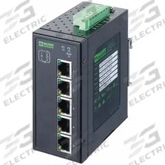 MURRELEKTRONIK Ethernet switch: Unmanaged, DIN Rail, 5 Ports, RJ45, 1000 mbps/Ethernet/Gigabit, IP20 (MPN 58190). Key specifications — Port Type: RJ45; Manufacturer Part Number: 58190; Brand: MURRELEKTRONIK; Features: Auto-Crossover; IP Rating: IP20; Product Type: Ethernet Switch; Maximum Input Voltage: 52V DC; Mounting Location: DIN Rail.
